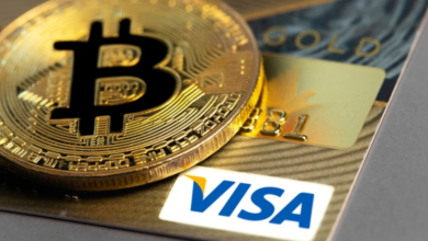 Transfer from Visa and MasterCard to Bitcoin (BTC)